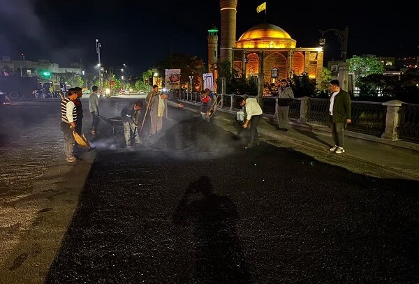 پل خیابان دارایی تبریز آسفالتریزی شد پل خیابان دارایی تبریز آسفالتریزی شد