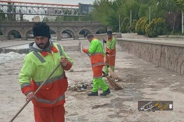 “مهرانه‌رود” تبریز تنظیف و پاکسازی شد