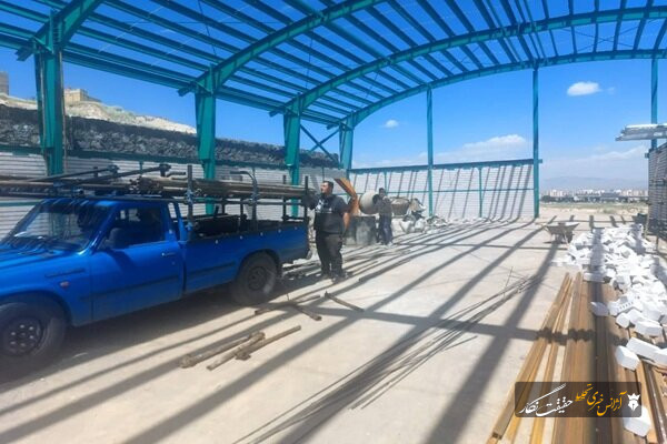 پیشرفت ۶۰ درصدی عملیات اجرایی سالن ورزشی چندمنظوره بانوی شهر