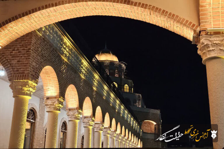 آغاز نورپردازی عمارت تاریخی کلاه‌فرنگی پارک باغشمال تبریز