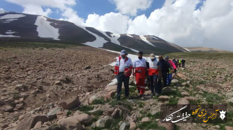 نجات کوهنورد ملکانی در قله جام سهند