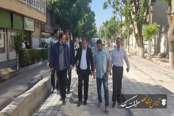 پیشرفت ۷۵ درصدی پروژه کفسازی و مناسبسازی فاز دوم خیابان ثقهالاسلام پیشرفت ۷۵ درصدی پروژه کفسازی و مناسبسازی فاز دوم خیابان ثقهالاسلام