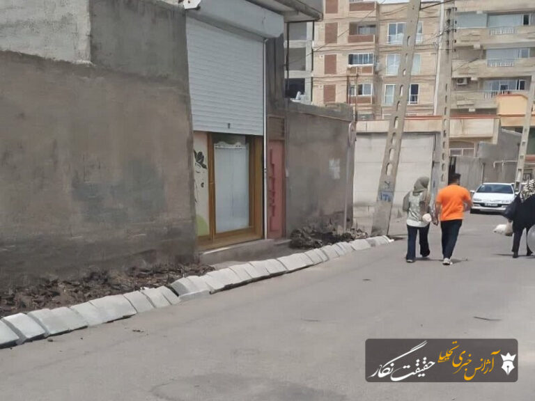 مناسب سازی محله ائل گلی با احداث پیاده‌رو