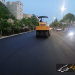 آغاز آسفالت ریزی لاین شرقی بلوار دکترحسابی آغاز آسفالت ریزی لاین شرقی بلوار دکترحسابی