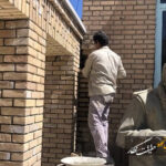 تکمیل طاق آجری ورودی در فاز دو موزه استاد شهریار