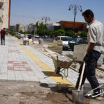 اجرای عملیات بهسازی و مناسب‌سازی پیاده‌رو خیابان شیخ محمد خیابانی خاوران