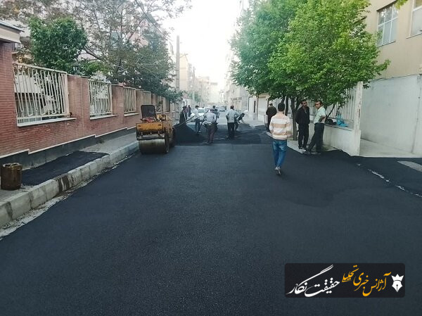 اجرای ۱۰۷۰تن آسفالتریزی در معابر منطقه ۷ تبریز طی یک هفته اجرای ۱۰۷۰تن آسفالتریزی در معابر منطقه ۷ تبریز طی یک هفته