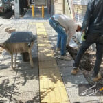 پیشرفت ۶۵ درصدی اجرای سنگفرش پیاده روهای راسته کوچه پیشرفت ۶۵ درصدی اجرای سنگفرش پیاده روهای راسته کوچه
