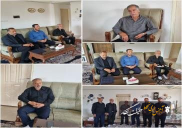 دیدار فرمانده پایگاه مقاومت امام علی (ع) شهرداری منطقه یک با جانباز سرافراز ۸ سال دفاع مقدس “اسلام کریم حمامچی”