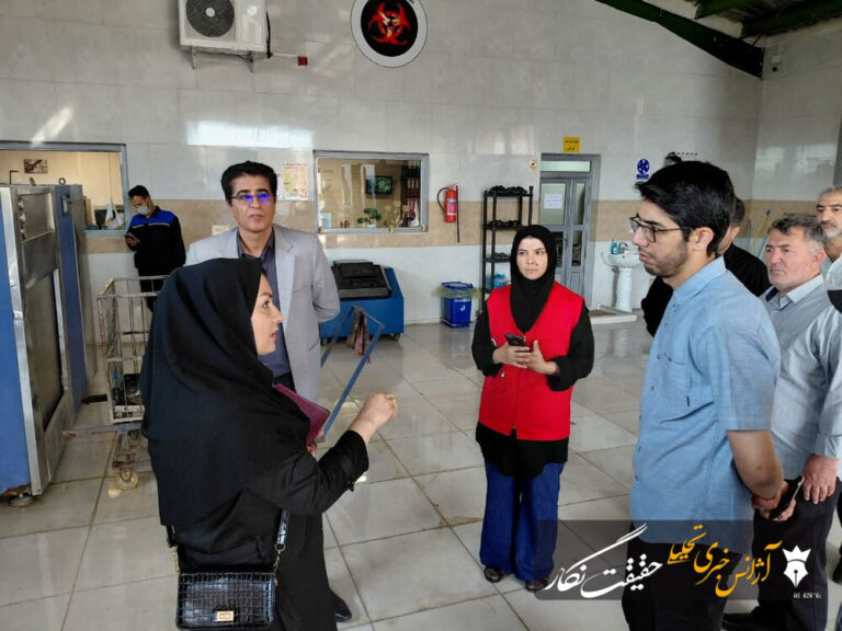 پایش فرایند بی ‌خطرسازی پسماندهای بیمارستانی تبریز با حضور رئیس مرکز بهداشت محیطی استان