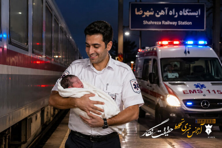 مسافر کوچولو قطار شیراز – تهران را در شهرضا متوقف کرد