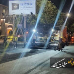 توزیع ۲۱۳ تن آسفالت طی هفته گذشته در محدوده مرکزی تبریز