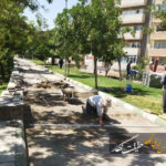 کفسازی ۳۱۵۰ مترمربعی پیاده‌راه‌های پارک تلاش آغاز شد