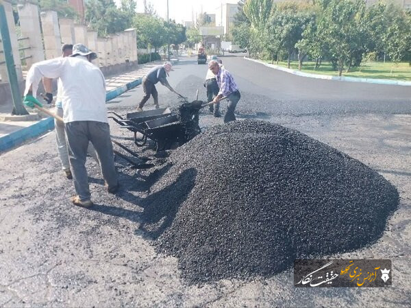 توزیع ۸۵۸ تن آسفالت در معابر منطقه ۷ تبریز طی هفته گذشته