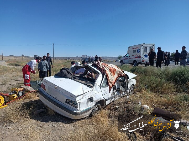 وقوع حادثه ترافیکی منجر به فوت در محور اتوبان ساوه به همدان وقوع حادثه ترافیکی منجر به فوت در محور اتوبان ساوه به همدان
