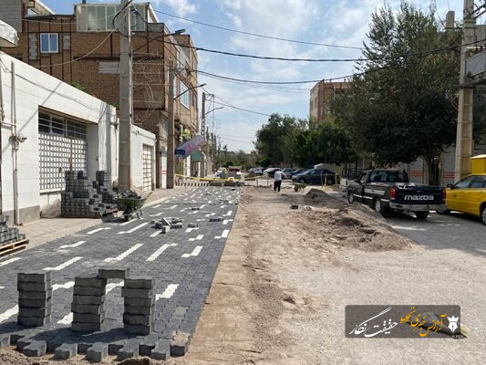 پیشرفت ۸۵ درصدی کفسازی در کوی شهید صافی قراملک